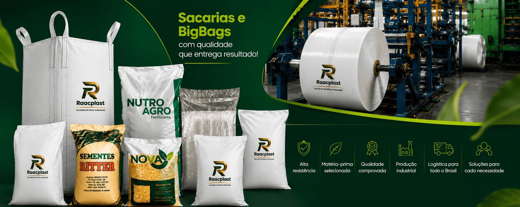 RAAC PLAST · Produção industrial de embalagens